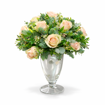 Elegant Arrangement with Soft Pink Roses