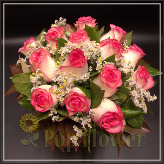 Μπουκέτο με τριαντάφυλλα τζουμίλια